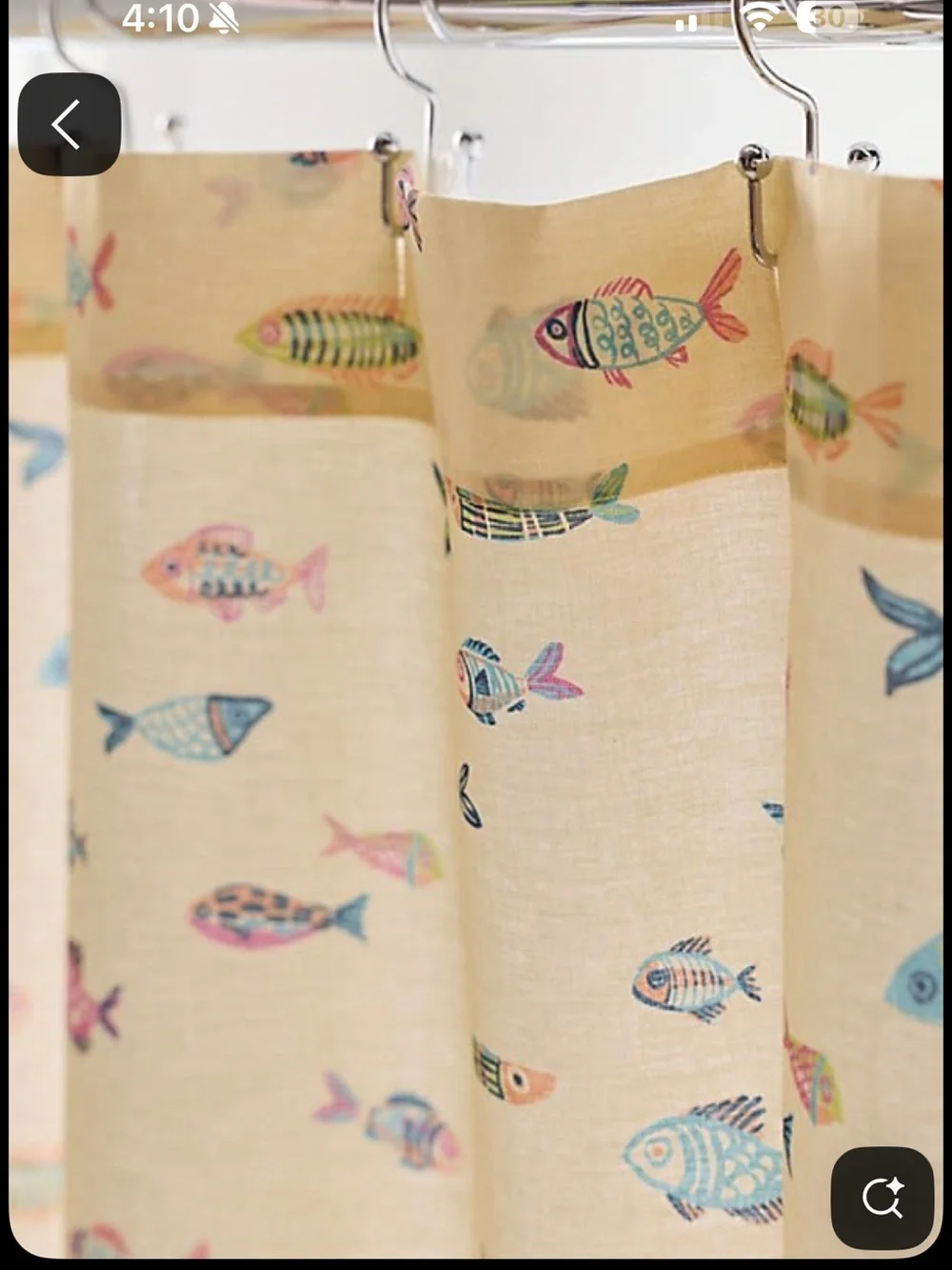 **ISO** Urban Outfitters Fish shower curtain